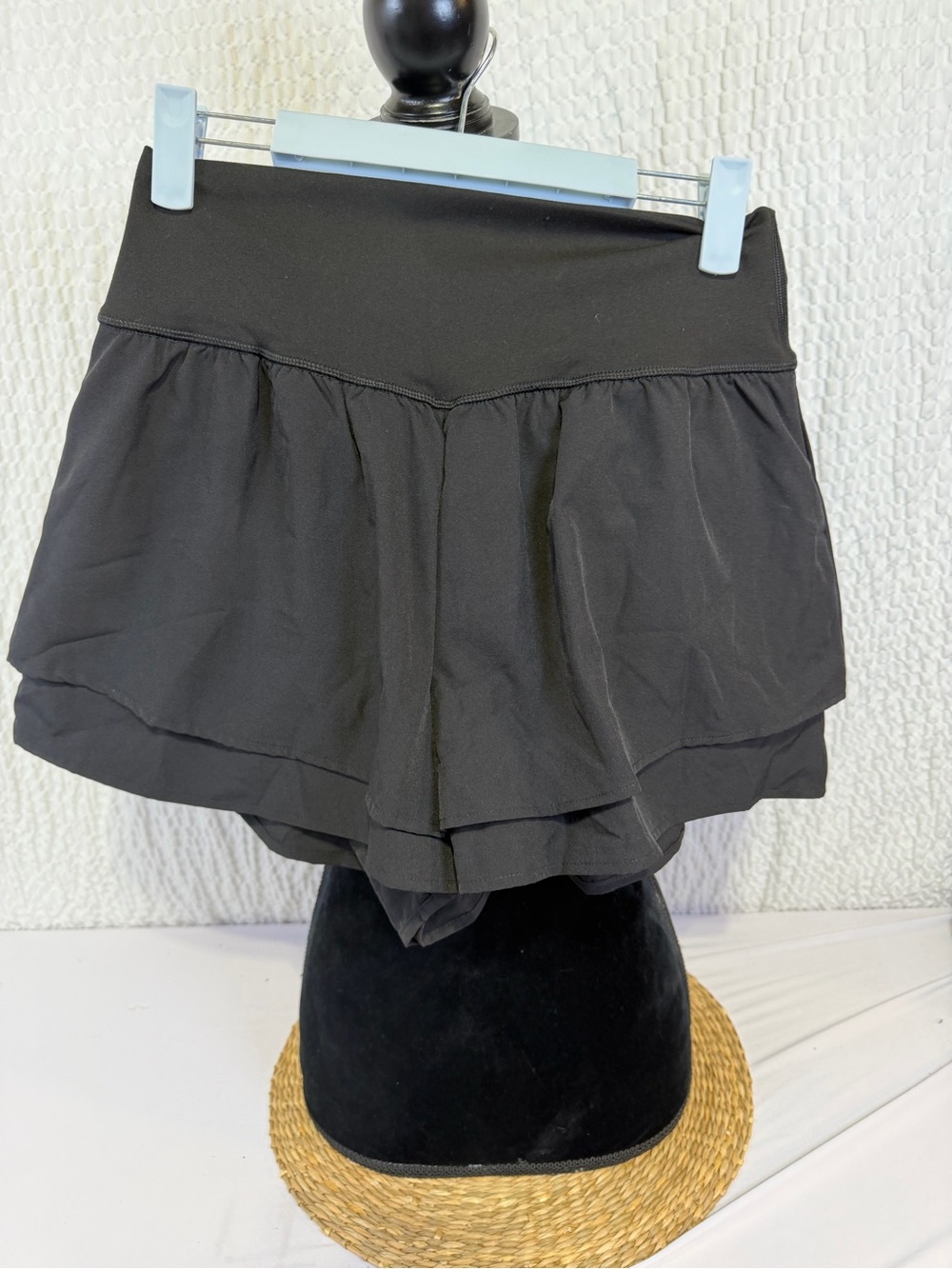 Yogalicious Black Layered Athletic Skort